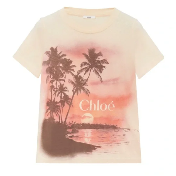 ✨ CHLOE sunset print tshirt spring summer 2025 - Picture 2 of 8